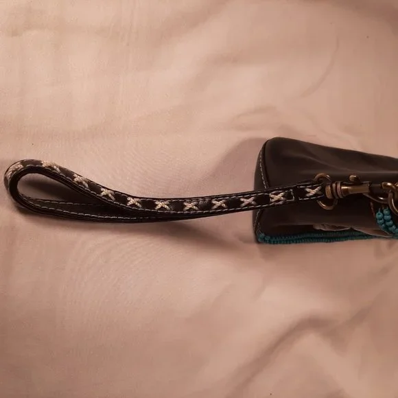 🥥🌴Isabella Fiore Seashell &  Coconut Baubles Wristlet / Makeup Bag - NWOT - Picture 3 of 6